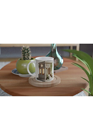 Başak Burcu Baskılı Kahve Kupası - Burçlar Krallığı Şatosu Vs3