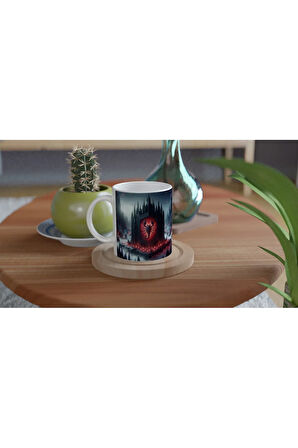Akrep Burcu Baskılı Kahve Kupası - Burçlar Krallığı Şatosu Vs1