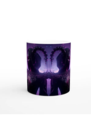 Akrep Burcu Baskılı Kahve Kupası - Zodyak Maskeli Balo Vs4