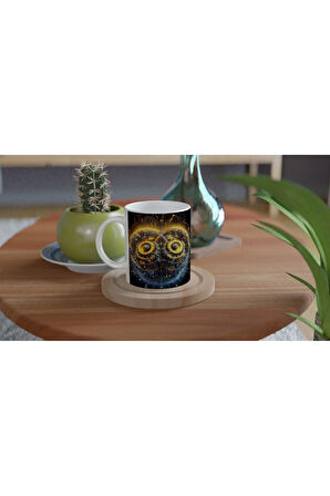 İkizler Burcu Baskılı Kahve Kupası - Zamanın Çarkları Astroloji Mekanizması Vs4