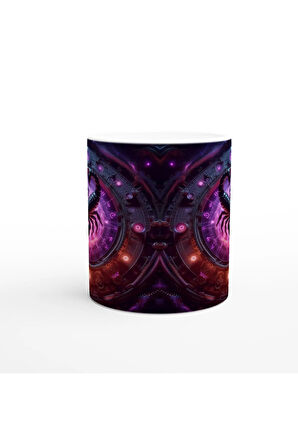 Akrep Burcu Baskılı Kahve Kupası - Zamanın Çarkları Astroloji Mekanizması Vs1