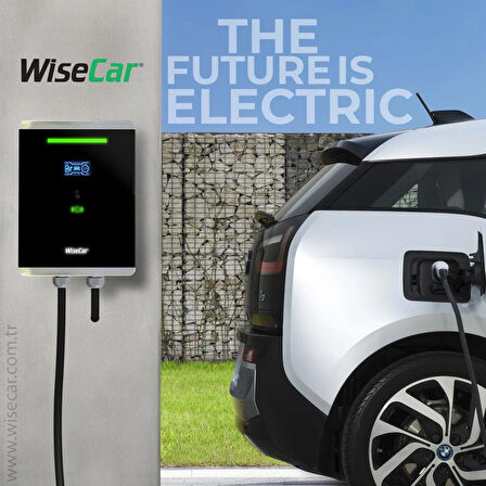 WiseCar WT3 Smart Kartlı 22 KW Duvar Tipi Elektrikli Araç Şarj İstasyonu