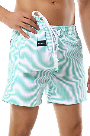 Green Strıpes Erkek Deniz Şortu
