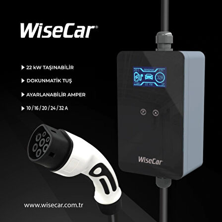 WiseCar WTP3 22 KW Taşınabilir Elektrikli Araç Şarj Cihazı