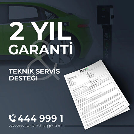 WiseCar WTPS3 22 KW Taşınabilir Elektrikli Araç Şarj Cihazı Mobil Uygulamalı + Wifi + Bluetooth