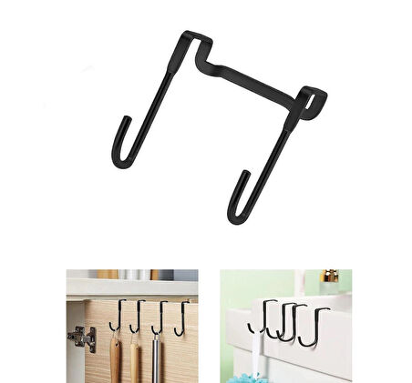 Microcase Paslanmaz Çelik Metal Banyo Duşakabin Mutfak vb Alanlar için Askılık M Model - GÜMÜŞ AL4838  1 Adet