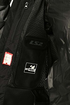 LS2 RIVA MONT SİYAH-KIRMIZI