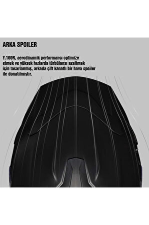 Y.100r Baron Mat Siyah Kask