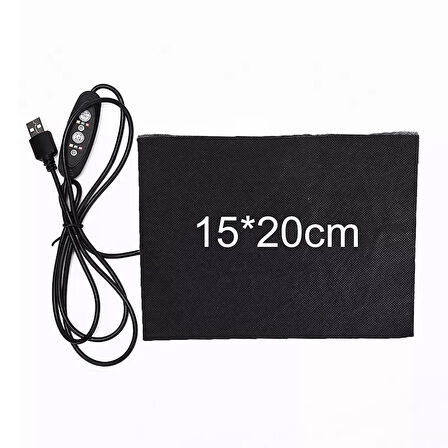 Usb Termal Isıtıcı Ped Karbon Fiber 5V Ayarlı Isıtmalı Giyim