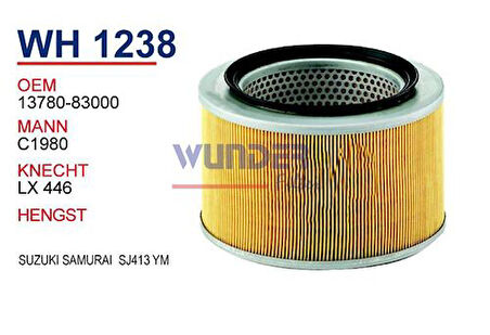 Wunder WH1238 Hava Filtresi Suzuki Samurai Sj 413 Y.M MRMOEM-1082190