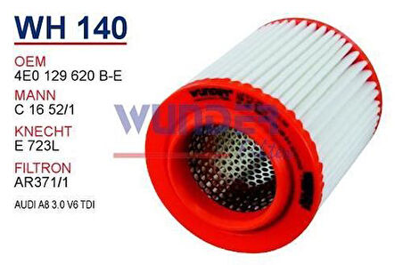 Wunder WH140 Hava Filtresi Audi A8 02-10- MRMOEM-1082326