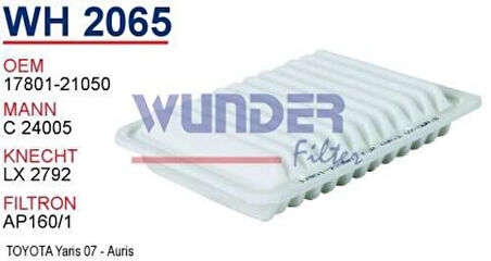 Wunder WH2065 Hava Filtresi Corolla 07-C24005 Fn0215 MRMOEM-1082676