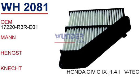 Wunder WH2081 Hava Filtresi Honda Civic IX .1.4 I V-Tec 2012 02-) MRMOEM-1082716