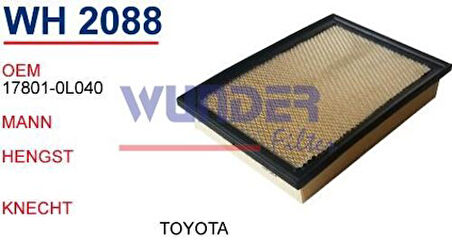 Wunder WH2088 Hava Filtresi Hilux 2.4 15-C33017 Fn3330 MRMOEM-1082730