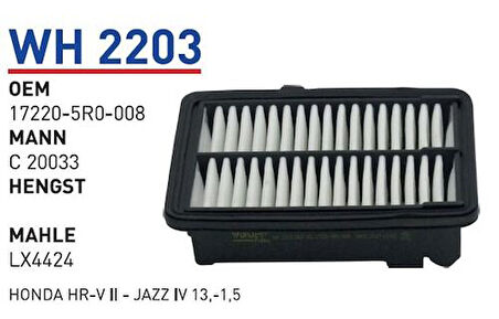 Wunder WH2203 Hava Filtresi Honda Hr-V II-Jazz IV 13.-1.5 MRMOEM-1082818