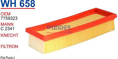 Wunder WH658 Hava Filtresi Fiat Punto I-Panda I 1.1-1.2 MRMOEM-1083538