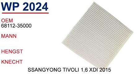 Wunder WP2024 Polen Filtresi Ssangyong Tivoli 1.6 XDI 2015 35000 MRMOEM-1084403