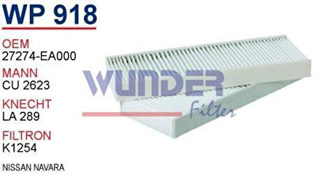 Wunder WP918 Polen Filtresi Nissan NavaraÇiftli Cu2623 MRMOEM-1084784
