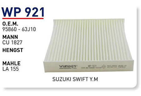 Wunder WP921 Polen Filtresi Fiat Sedici La155 Cu1827 MRMOEM-1084796
