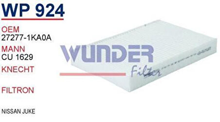 Wunder WP924 Polen Filtresi Nissan Juke 1.5 DCI Cu1629 MRMOEM-1084801