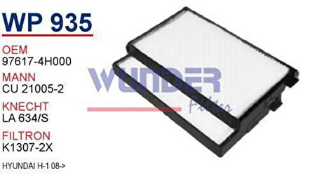 Wunder WP935 Polen Filtresi Hyundai H-1 08-Cu21005 MRMOEM-1084830