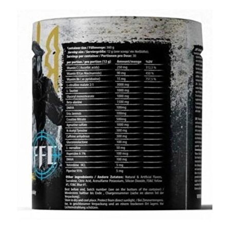 Wunderwaffe DMAA DHMA AGMANTİNE SULFATE HUPERZİNE YOHİMBİNE  BOOSTER  PREWORKOUT