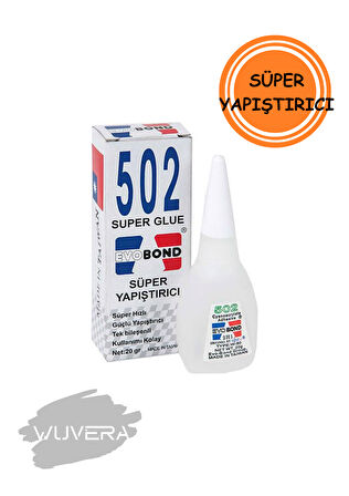 Wuvera 502 Japon Yapıştırıcısı – Süper Güçlü, Hızlı Kuruma, 20 gr