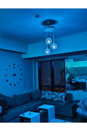 Rgb Kumandalı Led Renkli Ampul 9w (beyaz Işıklı Ve Çok Renkli ) Ayarlanabilir / Kısılabilir