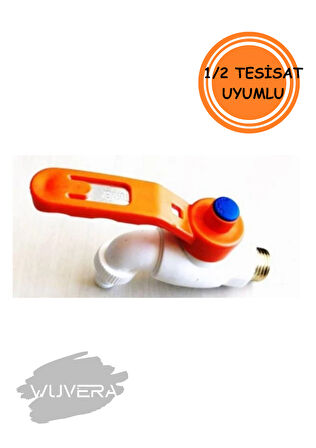 Wuvera Plastik Bilyalı Bahçe Musluğu – Dayanıklı ve Pratik Su Kontrol Çözümü
