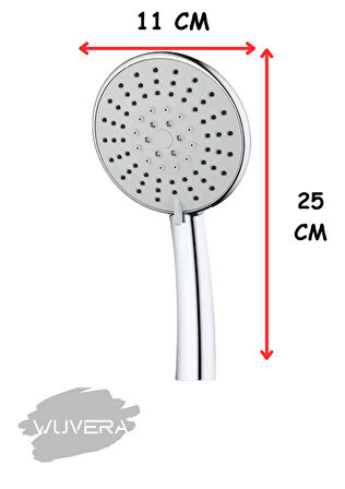 WUVERA Fonksiyonlu Venüs Banyo Duş Başlığı Fiskiyesi Telefonu Duş Seti