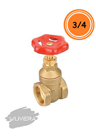 Wuvera 3/4” Şiber Vana – %100 Pirinç Gövde, Yüksek Basınç Dayanımı & Sızdırmaz Tasarım
