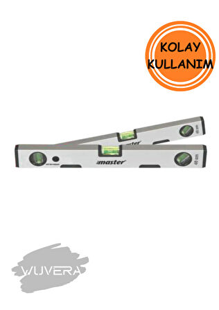 Wuvera 60 cm Mıknatıslı Su Terazisi – Profesyonel Ölçüm İçin Sağlam ve Ergonomik Terazi