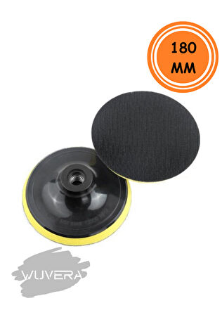 Wuvera 180 mm Cırt Zımpara Tabanı – Pratik Tak-Çıkar Zımpara Başlığı