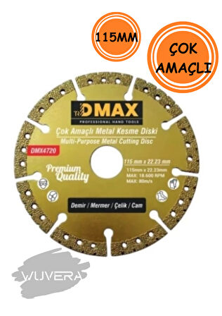 Wuvera Çok Amaçlı 115 mm Kesici Disk – Metalden Plastiğe Geniş Yüzeyler İçin Keskin ve Dayanıklı Kesim Diski