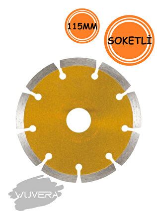 Wuvera 115 mm Elmas Kesici Disk – Beton, Mermer, Granit ve Taş Kesimi İçin Dayanıklı Kesme Taşı