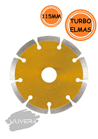 Wuvera 115 mm Elmas Kesici Disk – Beton, Mermer, Granit ve Taş Kesimi İçin Dayanıklı Kesme Taşı