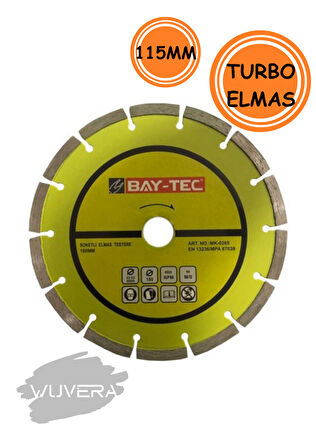 Wuvera 115 mm Elmas Kesici Disk – Beton, Mermer, Granit ve Taş Kesimi İçin Dayanıklı Kesme Taşı