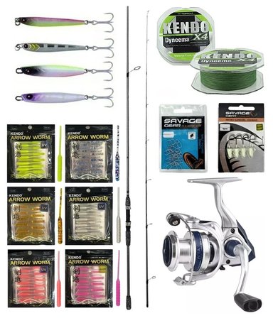 YekOutdoor FireWorm LRF Seti Okuma Wave Up Spin 165cm 3-14gr 2 Parça Olta Kamışı&Okuma ARIA-1000a Olta Makinesi