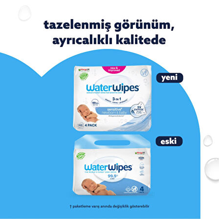 WaterWipes BIO Islak Mendil (4x60) 240 adet