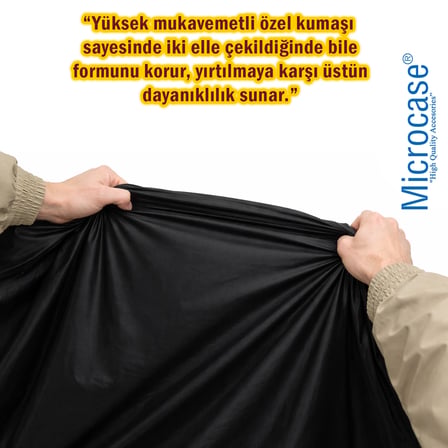 Microcase Su Geçirmez 4 Mevsim Kullanım Bisiklet Brandası 185x110x70 CM AL5509 - SİYAH
