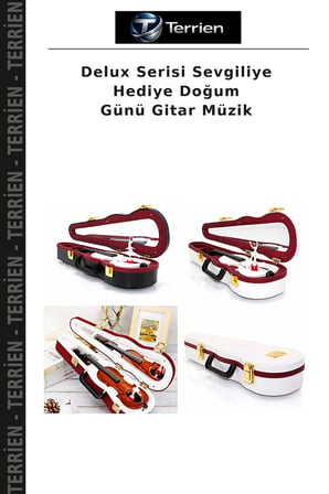 Delux Serisi Sevgiliye Hediye Doğum Günü Gitar Müzik