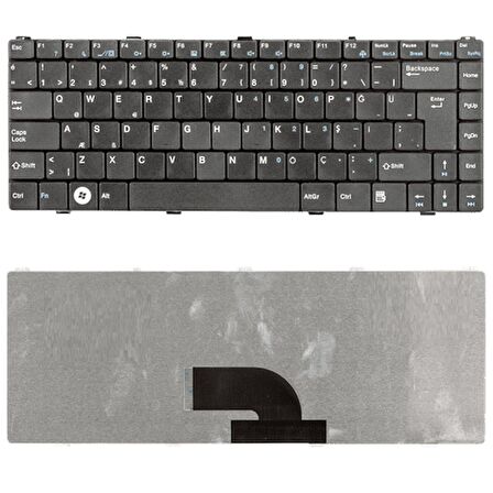 PK130AQ1D04, PK130AQ2A00, PK130AQ2A05, PK130AQ2A26 Klavye Tuş Takımı Tuş Seti Siyah Türkçe