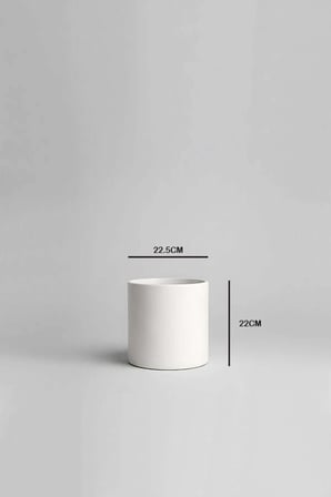 Dekoratif Beton Saksı V-116-AÇİK KREM