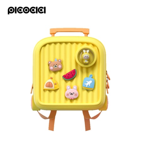 Özel Tasarım Pıcocıcı Travel Büyük BackPack Sarı Figürlü Çocuk Seyahat Çantası