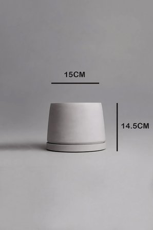 Saksı V-114 Açik Gri-AÇİK GRİ