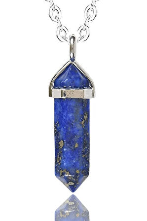 Sertifikalı Doğal Lapis Lazuli Taşı Kolye