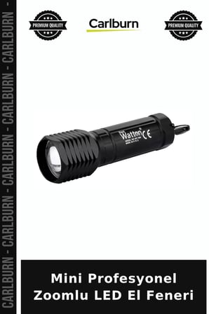Mini Profesyonel Zoomlu LED El Feneri Acil Durum Işığı Outdoor Ekipman Küçük Lamba