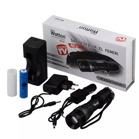 Zoomlu Güçlü El Feneri Günlük Lamba Outdoor Gereci Kamp Lambası
