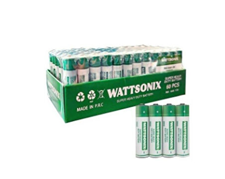 Wattsonix R03 AAA İnce Kalem Pil 60'lı