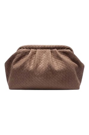 Kapitone Dokulu Clutch Portföy Çanta